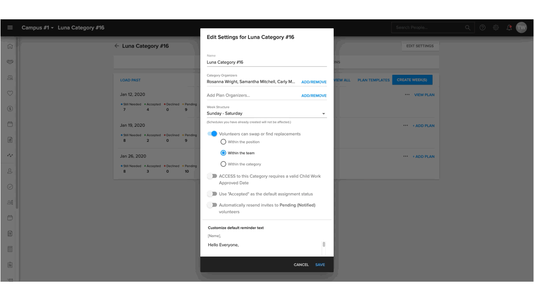 Automated Serving Requests