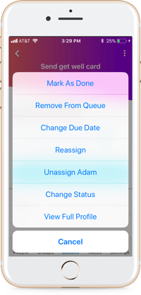 Process Queue Actions